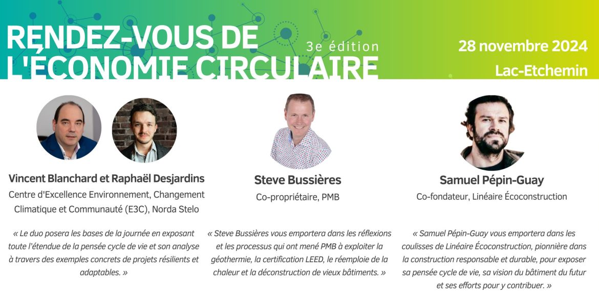 La 3e édition du Rendez-vous de l’économie circulaire à Lac-Etchemin ...