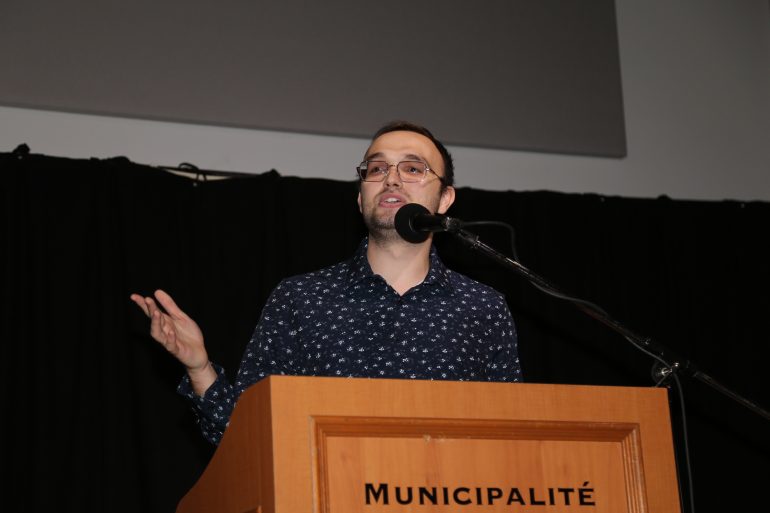 Alexis Boudreault, animateur de la soirée